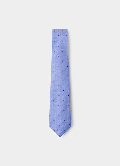 Dot Linen Silk Twill Tie