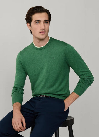Cotton-Silk Crew-Neck Jumper