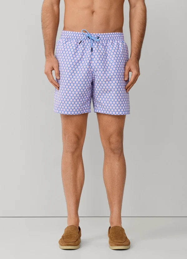 Seashell Print Swim Trunk