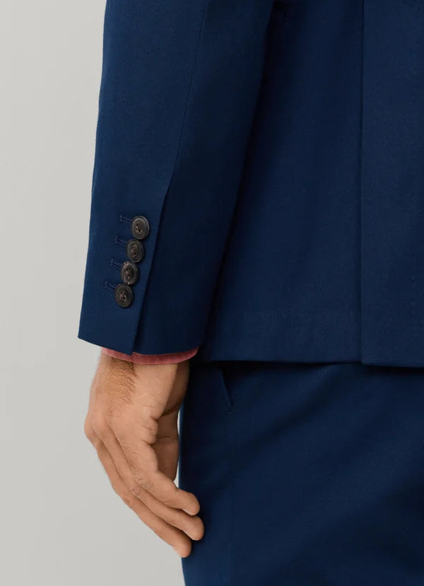 Stretch Cotton Silk Blazer