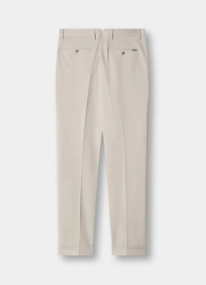 Regular Fit Double Pleat Chino
