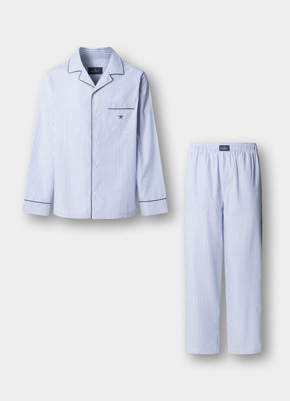 Striped Woven Pyjama Set
