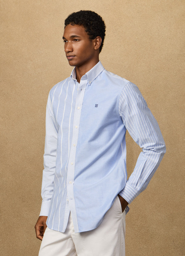 Classic Fit Patchwork Oxford Shirt