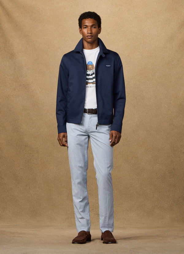 Relaxed Fit Regent Fine Stripe Trouser
