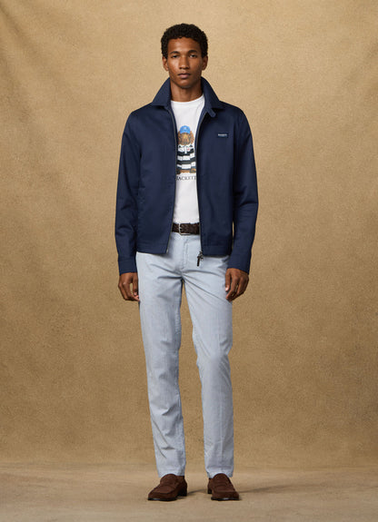 Relaxed Fit Regent Fine Stripe Trouser