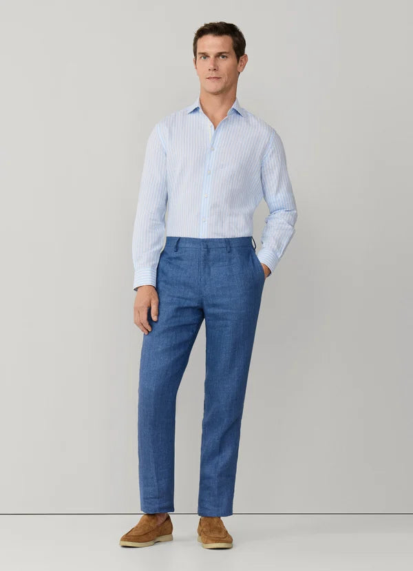 Tailored Fit Butcher Stripe Selvedge Shirt
