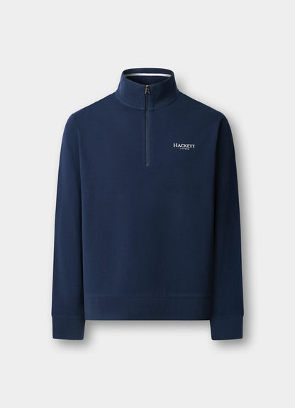 Classic Fit Pique Quarter-Zip Sweatshirt