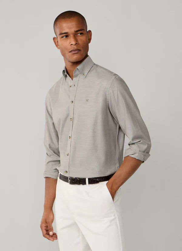 Classic Fit Flannel Herringbone Shirt