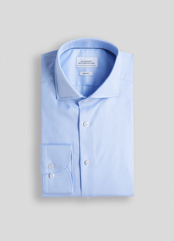 Tailored Fit Formal Plain Twill Shirt