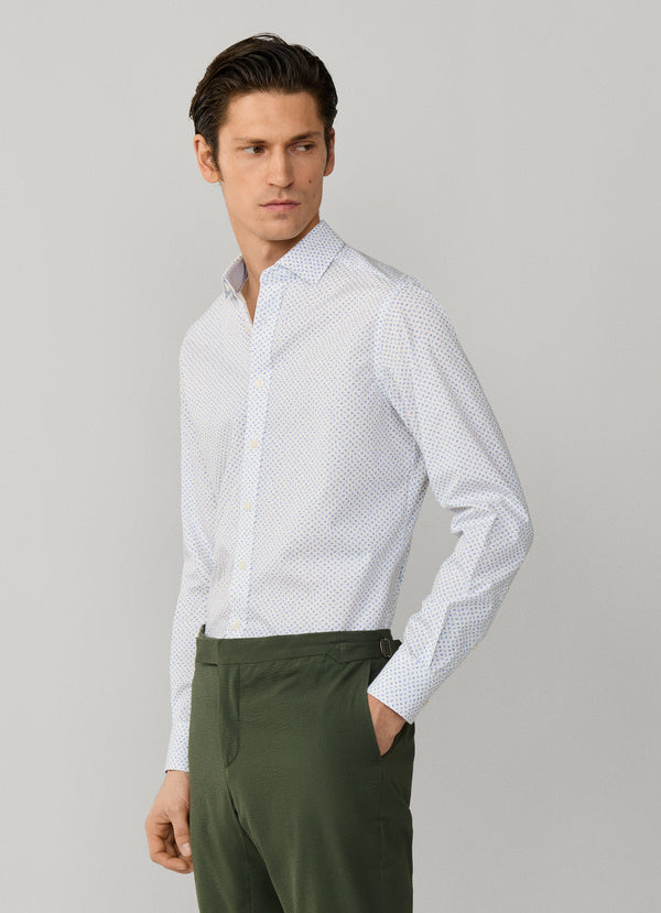 Tailored Fit Mini Floral Print Shirt
