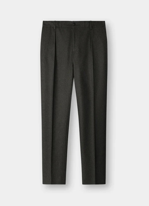 Slim Fit Kensington Wool Pleated Trouser