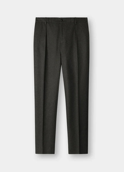 Slim Fit Kensington Wool Pleated Trouser