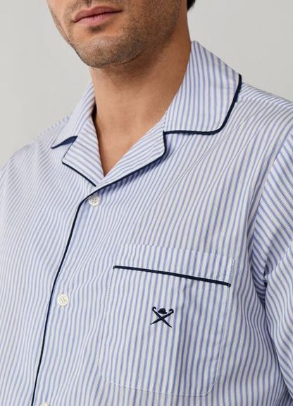 Striped Woven Pyjama Set
