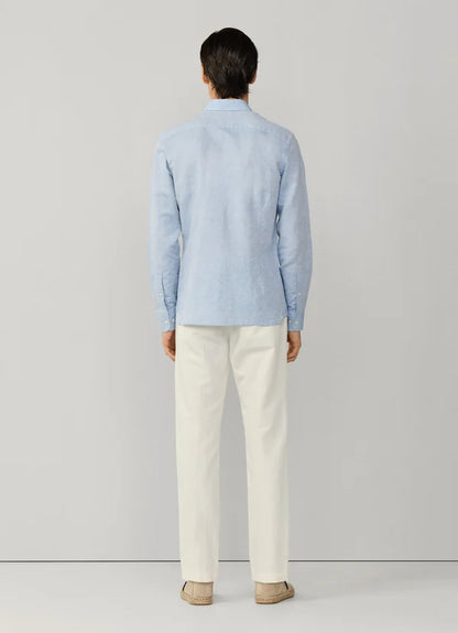 Tailored Fit Cotton-Linen Shirt