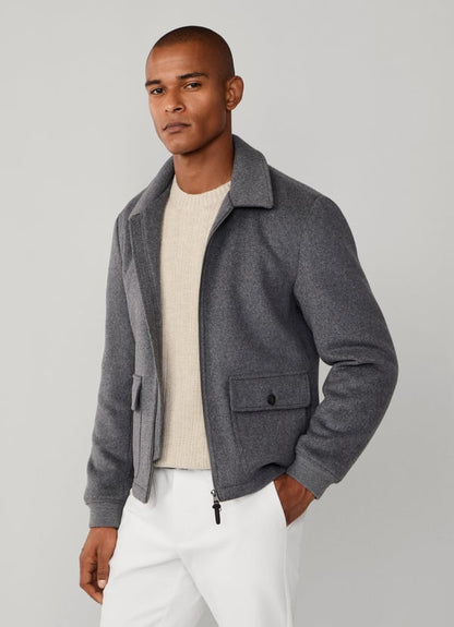 Quilted Blouson Jacket