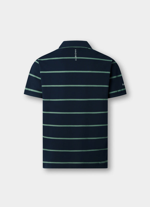 Classic Fit Short Sleeve Stripe Polo