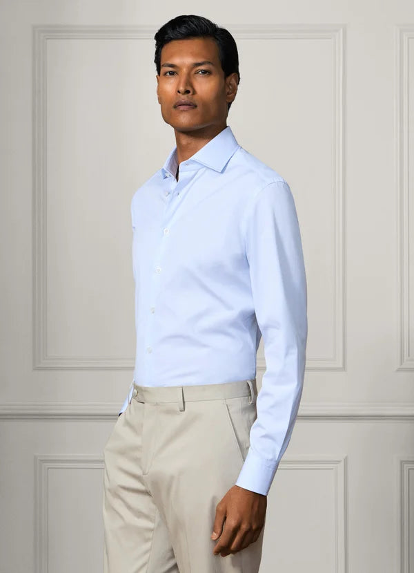 Tailored Fit Fine Stripe Selvedge Shirt