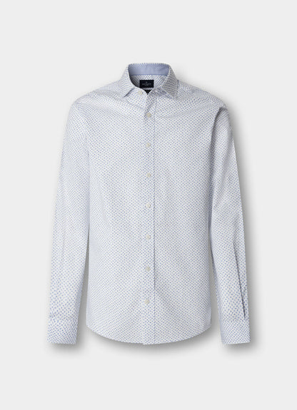 Tailored Fit Mini Floral Print Shirt