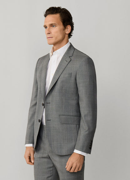 Wool Glen Check Suit - Woven In Italy
