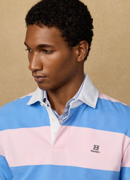 Classic Fit Striped Rugby Shirt