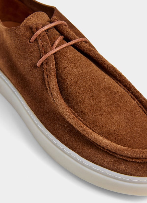Suede Lace Moccasin Shoe