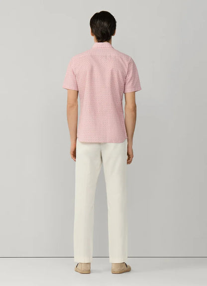 Tailored Fit Print Short Sleeve Shirt