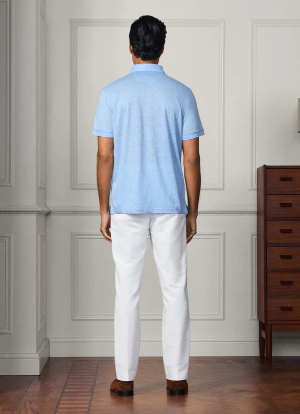 Classic Fit Pure Linen Short Sleeve Polo