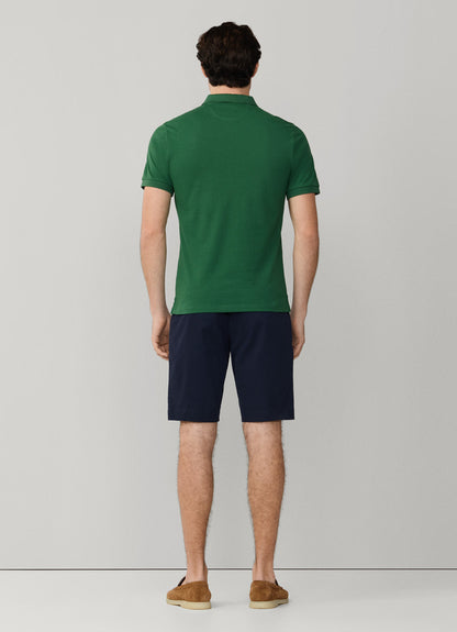 Slim Fit Short Sleeve Logo Pique Polo