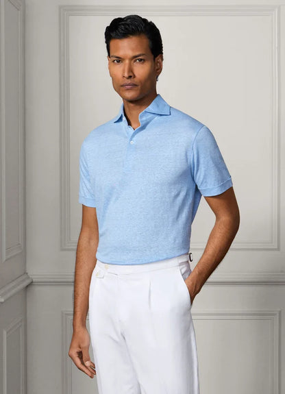 Classic Fit Pure Linen Short Sleeve Polo