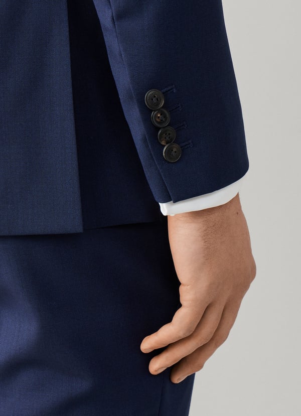 Wool Rustic Tropical Textured Suit