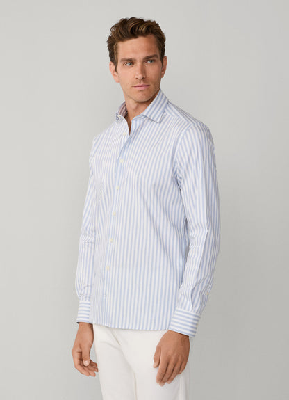 Tailored Fit Melange Stripe Shirt