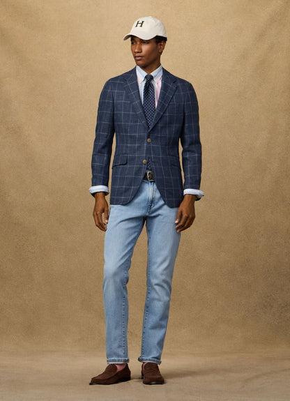 Branded Light Wash Denim