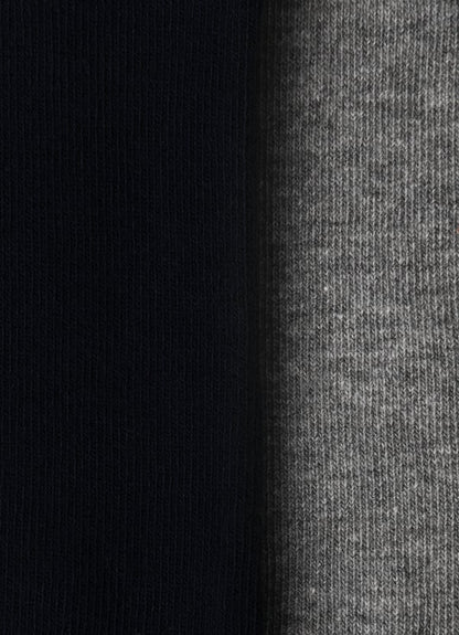 Two Pack Solid Trainer Socks