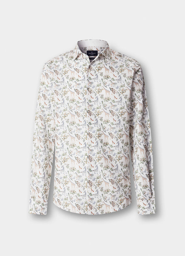 Tailored Fit Fauna Print Shirt