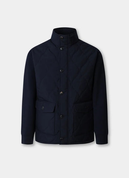 Merino Wool Hybrid Full-Zip Cardigan
