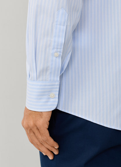 Classic Fit Twill Twin Stripe Shirt
