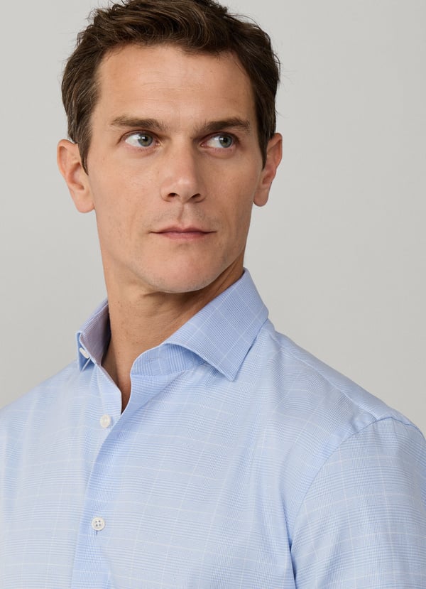 Classic Fit Formal Prince Of Wales Shirt