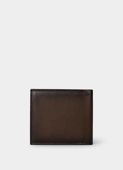 Embossed Branding Leather Billfold Wallet