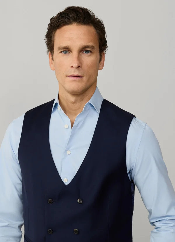 Wool Stretch Twill Waistcoat