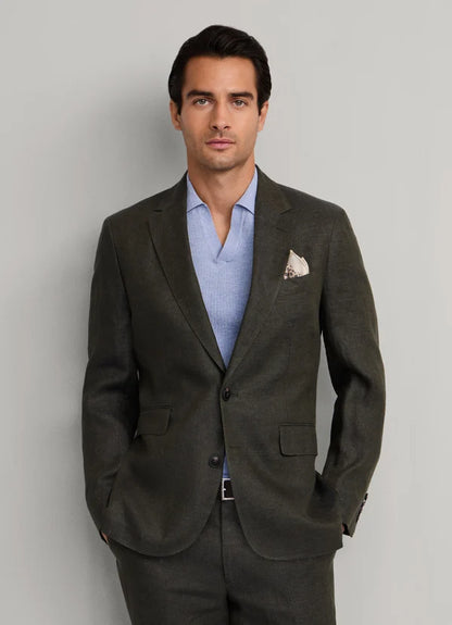 Linen Delave Hopsack Blazer