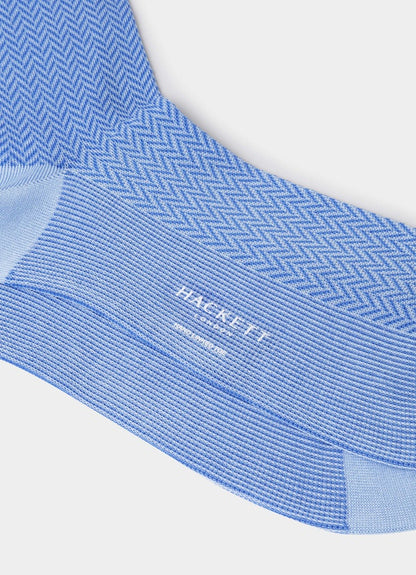 Mercerised Cotton Herringbone Socks