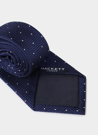 Dots Textured Silk Tie