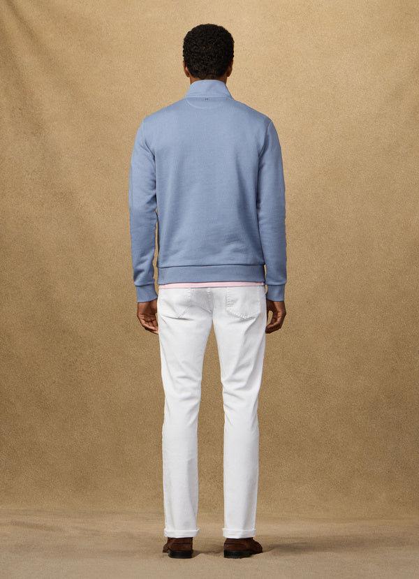 Branded Badge Quarter Zip Sweat
