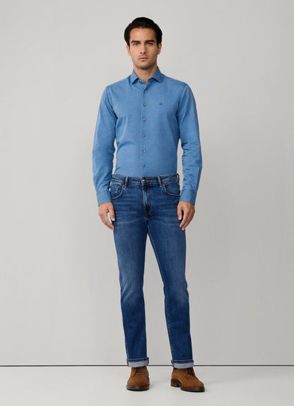Slim Fit Vintage Wash Denim