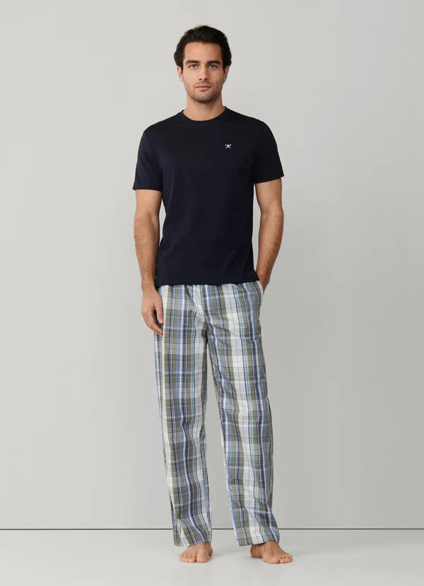 Checked T-Shirt Pyjama Set