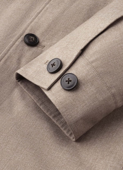 Herringbone Shirt Jacket