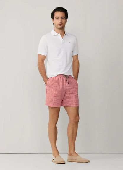 Diamond Print Swim Shorts