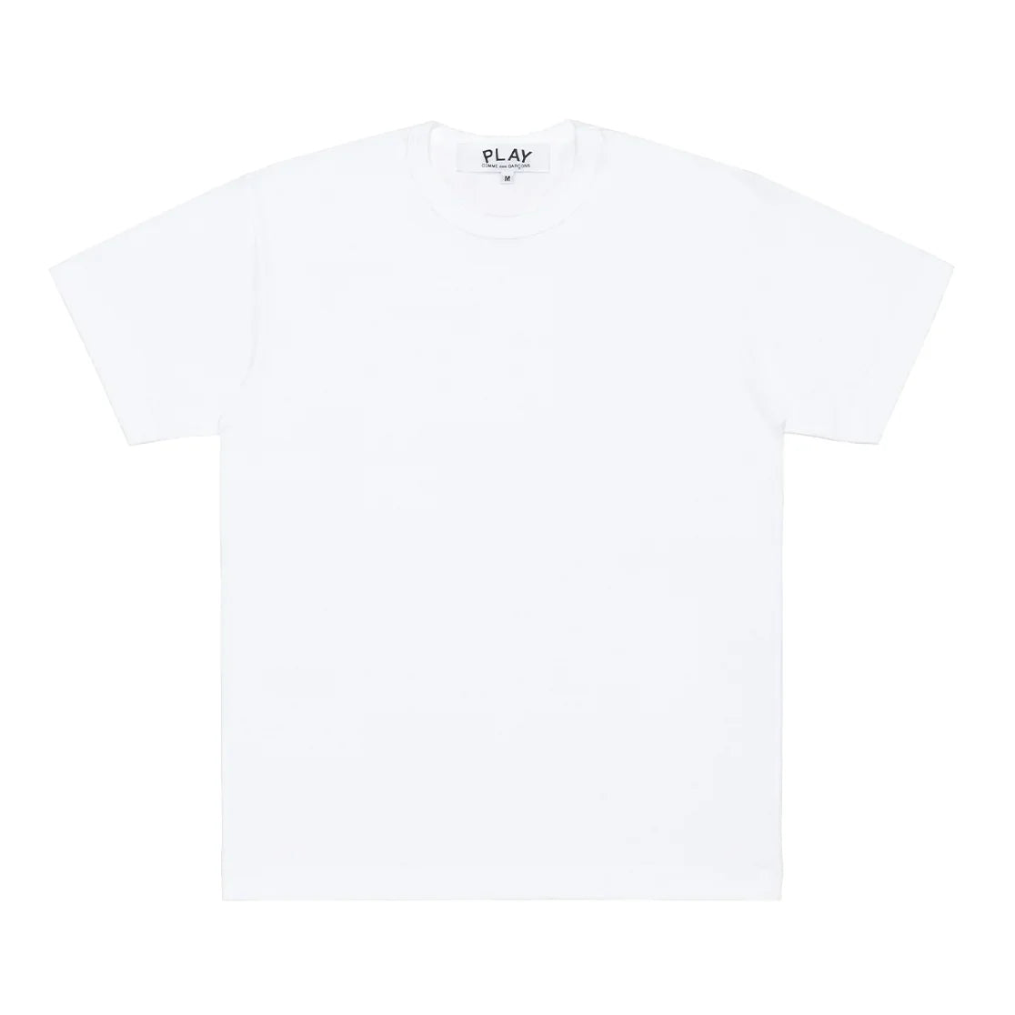 CDG PLAY T-Shirt Heart on Back ¨C White, Black Heart