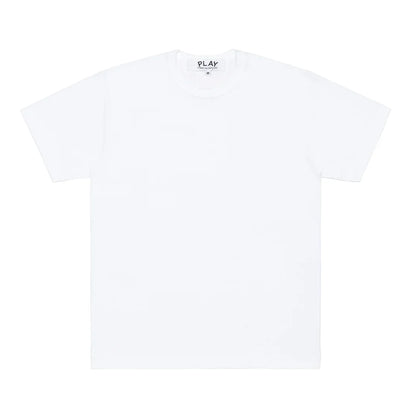 CDG PLAY T-Shirt Heart on Back ¨C White, Black Heart