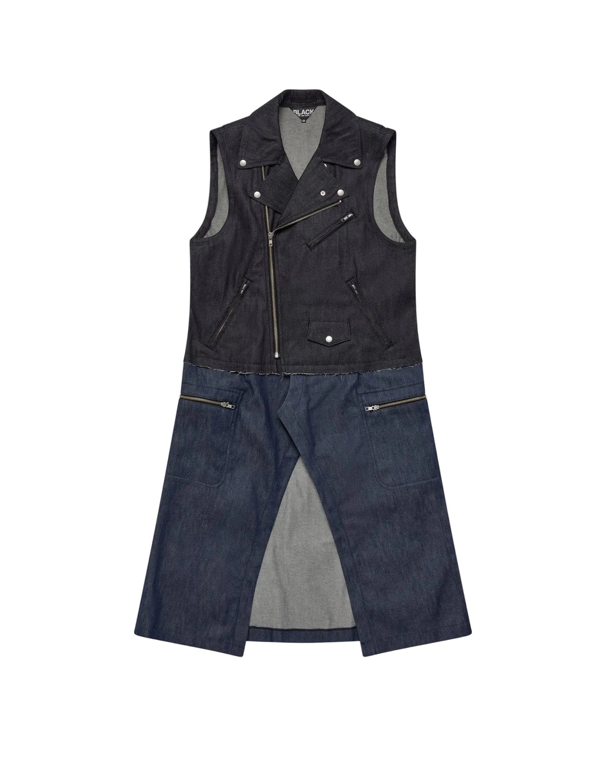 Black CDG Denim Vest Dress